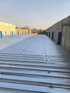 گلمیخ و بتنریزی در سقف عرشه فولادی