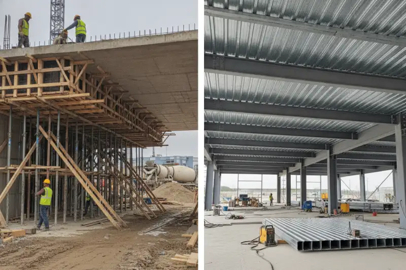 اجزای تشکیل دهنده انواع سقف عرشه فولادی